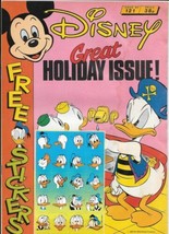 Disney Magazine #121 UK London Editions 1988 Color Comic Stories VERY GO... - $3.25