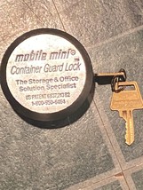 1 Mobile Mini Container Guard Lock with 2 Keys *Pre Owned* xx1 - £12.48 GBP