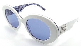 Dolce &amp; Gabbana Sunglasses DG 4448 3371/55 51-20-145 White / Light Blue ... - £192.65 GBP