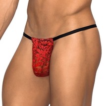 MP Stretch Lace Posing Strap Red O/S - £11.79 GBP