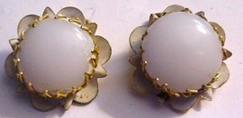Vintage by Robert Clip On Prongset Stone Earrings Rare - £56.61 GBP