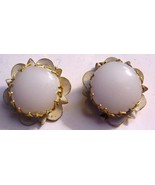 Vintage by Robert Clip On Prongset Stone Earrings Rare - £56.61 GBP