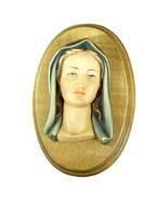 Relief of Virgin Mary Wooden Relief, Virgin Mary Religious Statues Sculp... - $21.97 CAD+