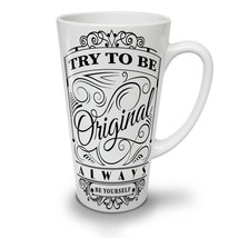Try To Be Unique NEW White Tea Coffee Latte Mug 12 17 oz | Wellcoda - £17.95 GBP+