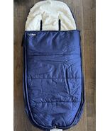 LL Bean Infant Sleeping Bag Bunting Navy Insulated Faux Shearling Lined ... - €41,33 EUR
