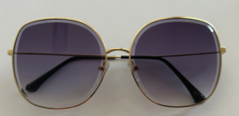 Women Sunglasses Ombre Lens Metal Frame Vintage Womens Mod Purple Lens - $9.49