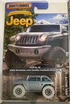 Matchbox - Jeep Willys: Jeep Anniversary Edition #2/8 (2016) *Silver Edition* - £3.18 GBP