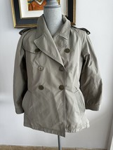 Brunello Cucinelli Army Green Double Breasted Utility Jacket sz 44 M 8  ... - £625.02 GBP