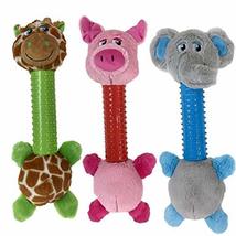 MPP Dog Toys Silly Long Neck Plush Characters Tossers Giraffe Pig or Elephant 12 - £12.38 GBP+