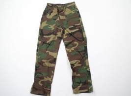 Vintage 90s Streetwear Boys 14 Canvas Straight Leg Camouflage Pants Trou... - $43.51