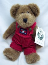 Boyds Kyle L. Berriman Teddy Bear In Red Overalls 10&quot; Plush Stuffed Animal New - £15.82 GBP