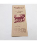Candlestick Cottage Inn Brochure Eureka Springs Arkansas Bed &amp; Breakfast... - $129.36 MXN