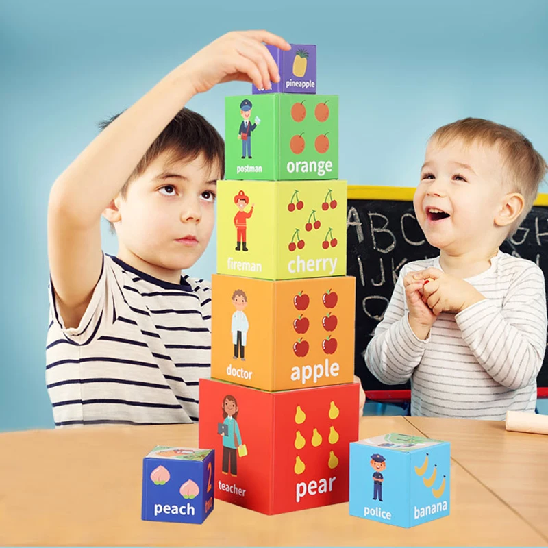 Numbers Nesting Blocks Kids Sorting Game Stacking Matching Toys Motor Skills - £12.73 GBP+