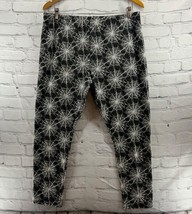 Halloween Spider Web Leggings No Boundaries Jr Sz XXL 19 Black White - £10.20 GBP