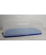 TUPPERWARE Rectangle Cake Taker Cupcakes Bread Secure Lock Carrier Handl... - $33.82 CAD