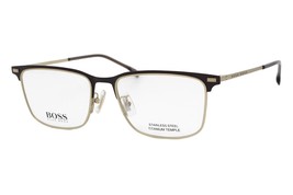 Hugo Boss 1224/F UFM Matte Brown Gold Titanium Men&#39;s Eyeglasses 55-17-145 W/Case - £63.14 GBP