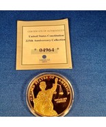 &quot;1787 &quot;We the People&quot; Commemorative Proof Coin 24K Gold layered 225th Clad - £14.81 GBP