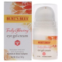 Burt&#39;s Bees Truly Glowing Hydrating Eye Gel Cream 0.5 oz - £7.46 GBP