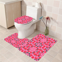 3Pcs/set Alpha Omicron Pi Bathroom Toliet Mat Set Anti Slip Bath Floor C... - £26.30 GBP+
