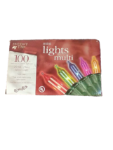 Holiday Time 100 Count Indoor/Outdoor Multi Color Mini Lights Set Super Bright - £8.78 GBP