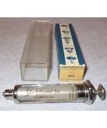 Vintage Stainless Socorex Lausanne 5 ml Standard 50 Veterinary Syringe