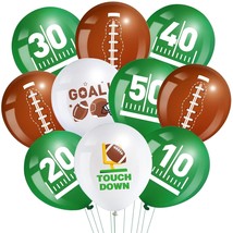 45 Pieces Football Balloons Sport Latex Balloons Football Party Balloons Touch D - £13.36 GBP