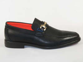 Men's TAYNO Shoes The Caprio L TAYNO leather Bit Loafer Black perforated image 8