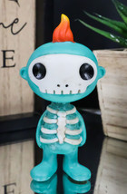 Furry Bones Chadow Skeleton Baby With Skeletal Ribcage And Flame Head Figurine - £11.98 GBP