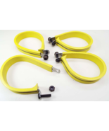 X4 2-3/8&quot; LOOP CUSHIONED CABLE CLAMP STAINLESS YELLOW NITRILE UMPCO SCRE... - £11.78 GBP