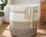 80L Laundry Baskets Hamper With Handles,Decorative Basket For Living Roo... - $49.99