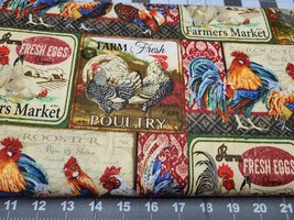 David Textile Rise and Shine Rooster 100% Cotton Fabric - £3.09 GBP+