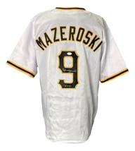 Bill Mazeroski Signed Custom White Pro-Style Baseball Jersey HOF 01 JSA ITP - £131.83 GBP