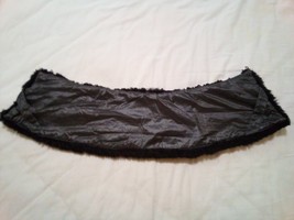 Women Faux Fur Black Collar  loops to button onto coat (from Dawn Levy p... - $4.95