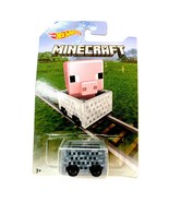 Hot Wheels Minecraft Pink Pig Minecart 1:64 Diecast New 2016 - $12.02 CAD