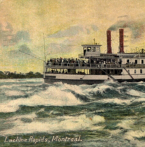 Lachine Rapids Montreal Canada Postcard Vintage 1910 Big Ship Sovereign - £9.78 GBP