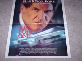 1997 Harrison Ford Air Force One Movie Double Sided Poster Houston Chronicle - £10.53 GBP