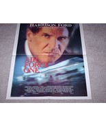 1997 Harrison Ford Air Force One Movie Double Sided Poster Houston Chron... - $13.39