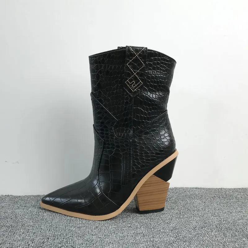 Clearance-Sale Pointed Toe Ankle Boots for Women Autumn Winter Western boy Boots - £99.90 GBP