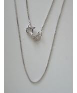  Sterling Silver Box Chain 18&#39;&#39;- 0.8mm - £14.38 GBP