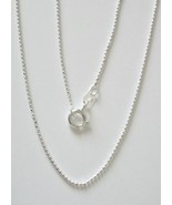  Sterling Silver Faceted Bead Chain 30&quot; - 1mm - £23.98 GBP