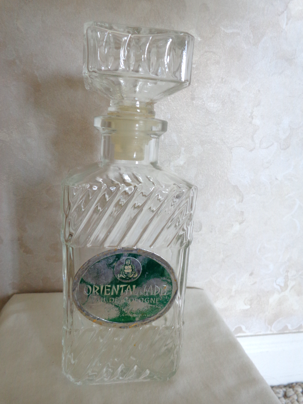  “ORIENTAL JADE EU DE 16 oz. COLOGNE DECANTER (EMPTY) (#2383) - $5.99