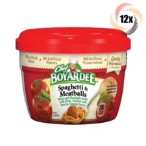 12x Microwave Bowls Chef Boyardee Spaghetti &amp; Meat Balls In Tomato Sauce 7.5oz - £31.73 GBP