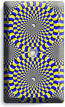 Moving Optical Illusion Phone Telephone Wall Plate Cover Cool Room Home Ny Decor - £8.21 GBP