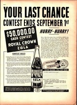 1938 RC Royal Crown Cola Ad: $50,000 Contest, Winners&#39; Pictures, Stories d7 - £19.24 GBP