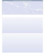 Blank Check Stock Paper -250 - Check on Top Blue Marble - $139.11