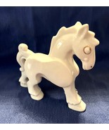 Vintage Art Deco Majestic Imperial White Horse Figure w Gold Trim 5&quot; Tal... - $186.88 MXN