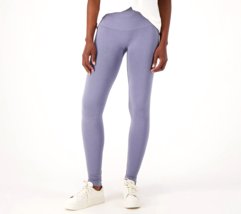 Breezies Seamless Cotton Leggings- Slate Blue, SMALL - £16.61 GBP