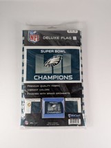 NFL Deluxe Flag Philadelphia Eagles 3&#39;x5&#39; Windcraft Super Bowl Champions - $21.99