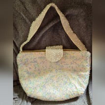 Vintage Lumured pastel beaded bag - $32.73