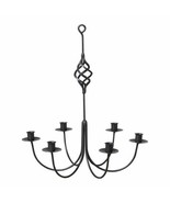 Wrought iron Candle Chandelier - 6 arms - $90.65 CAD
